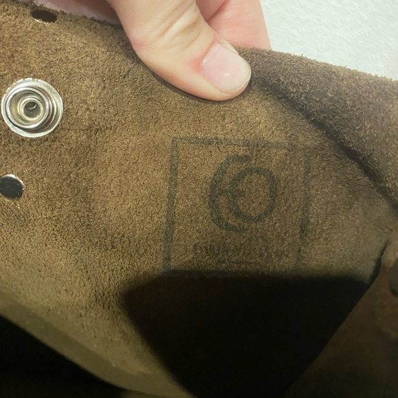 Vintage Western Leather Beaded Satchel VGUC - Picture 4 of 5